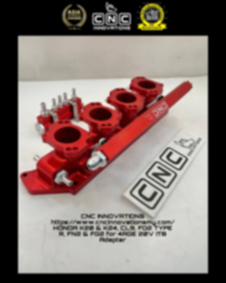 HONDA K20 & K24, CL9, FD2 TYPE R, FN2 & FG2 for 4AGE 20V ITB Adapter