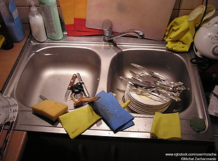 Messy Kitchen Sink