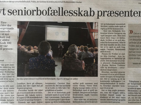 Borgmesteren positiv for senior bofællesskab i Hvalsø