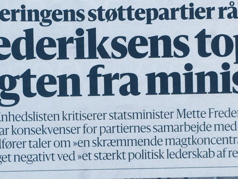 Topstyring er åbenbart DNA for S, hvilket også gælder i Lejre!