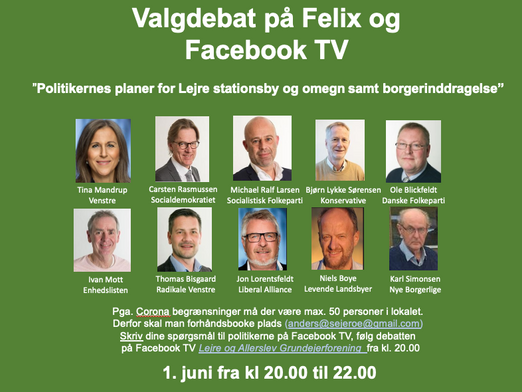 Første Valgdebat 1. juni i Felix
