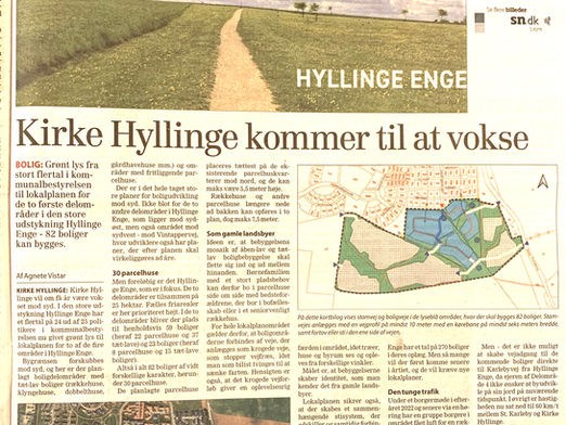 Kirke Hyllinge skal yderligere urbaniseres