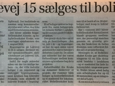 Allerslev Gamle Skole sælges til boliger