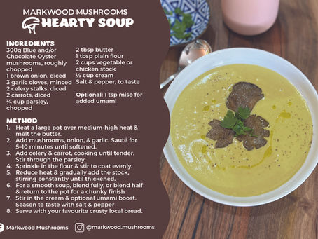 Winter Warmer Oyster Mushroom Soup