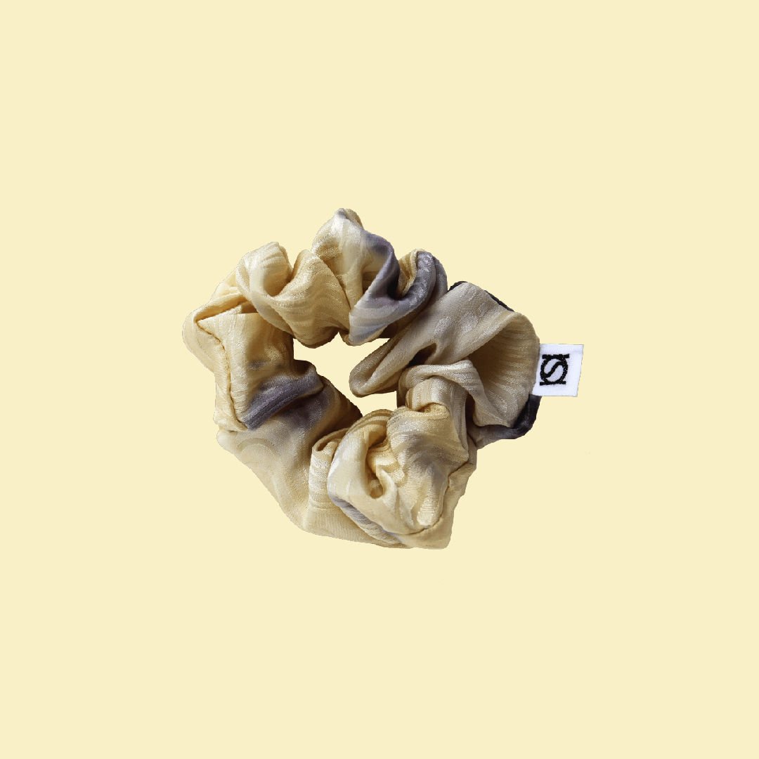 Scrunchie Yellow Waves (S, M)