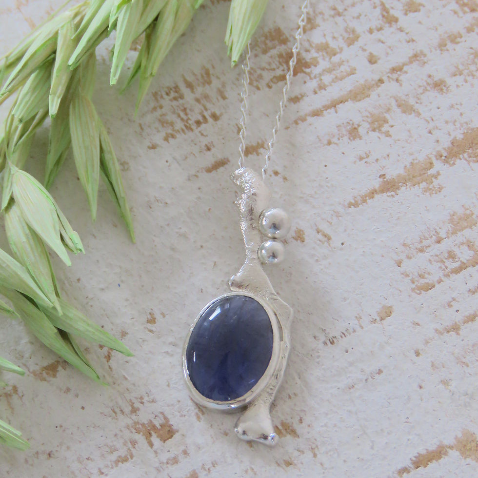 Thumbnail: Iolite Molten Necklace