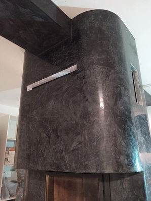 Marmorino Plaster Fireplace