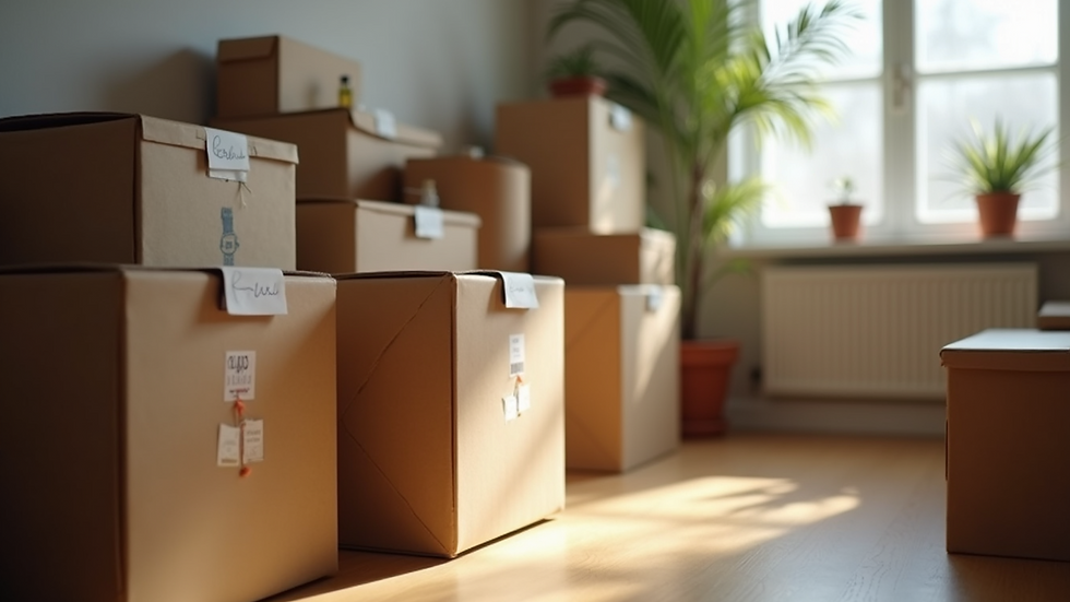 Close-up view of donated furniture ready for charity collection
