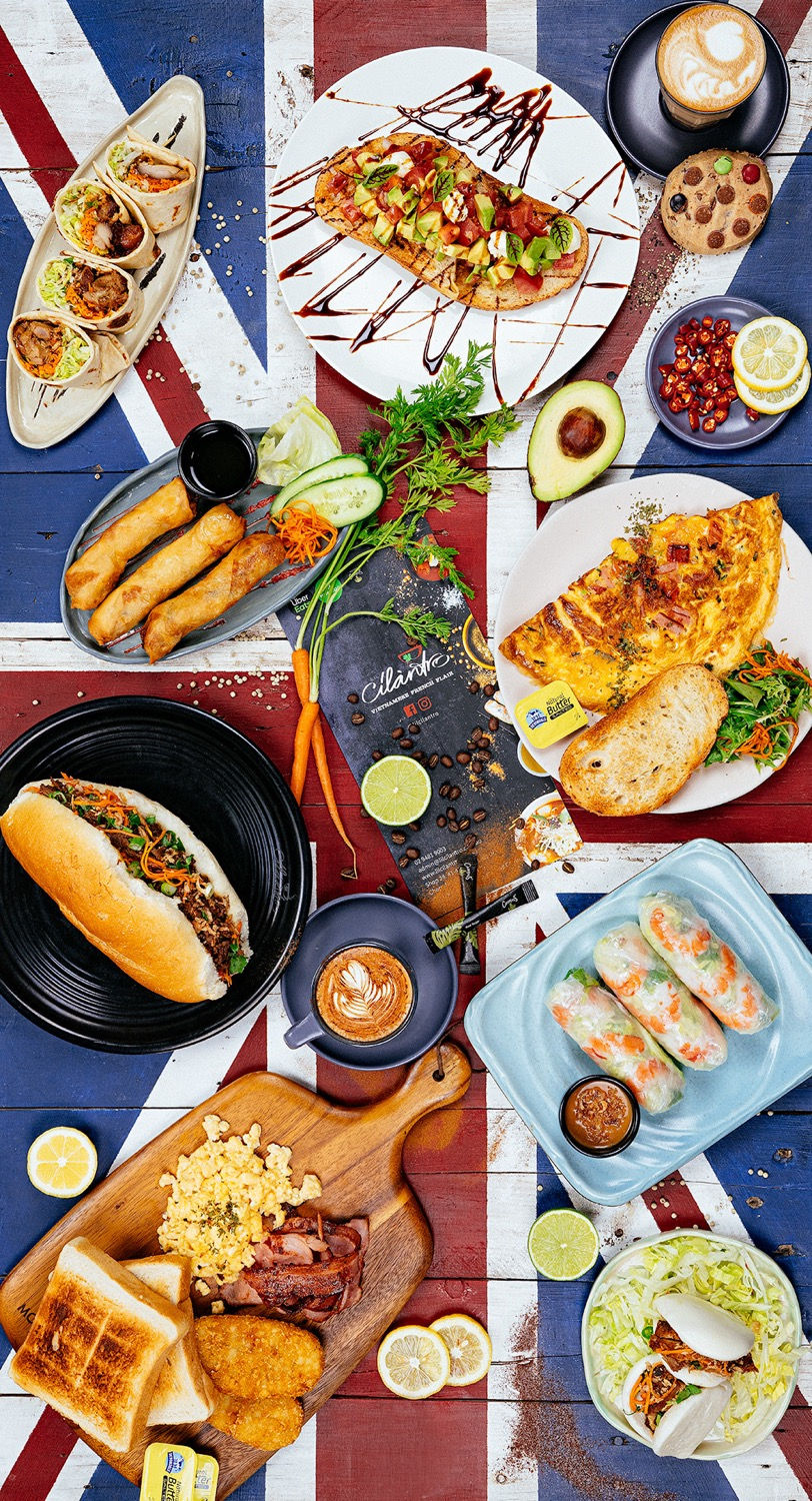 Arranged Food and Objects