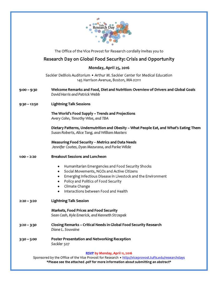 Research Day on Global Food Security