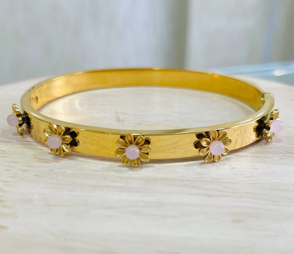 Thumbnail: Pink Flower Bracelet 