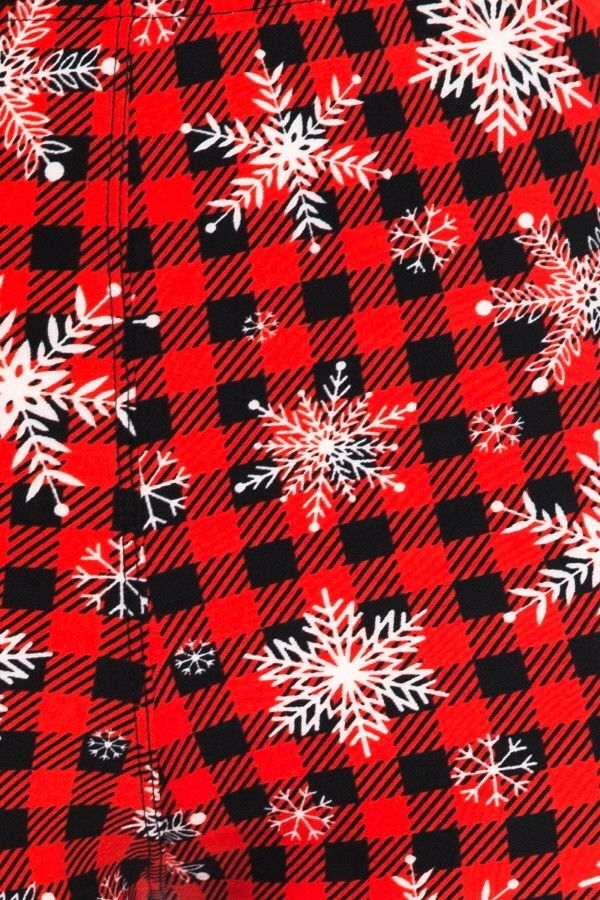Thumbnail: Red Gingham Snowflakes (0-10)