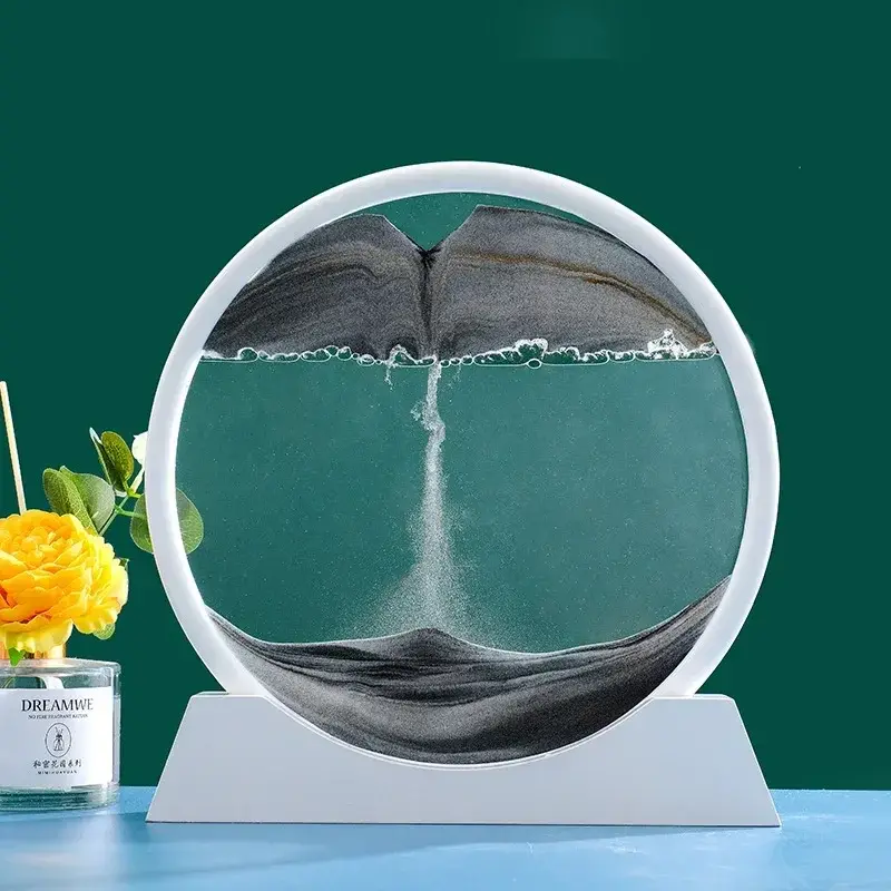 Miniatura: Clessidra 3D Pittura di sabbia che scorre.