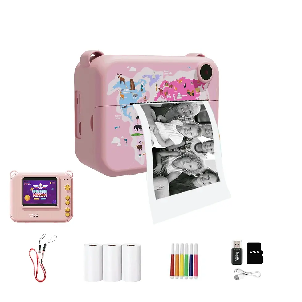 Miniatura: Macchina Fotografica digitale bambini con stampa stantanea