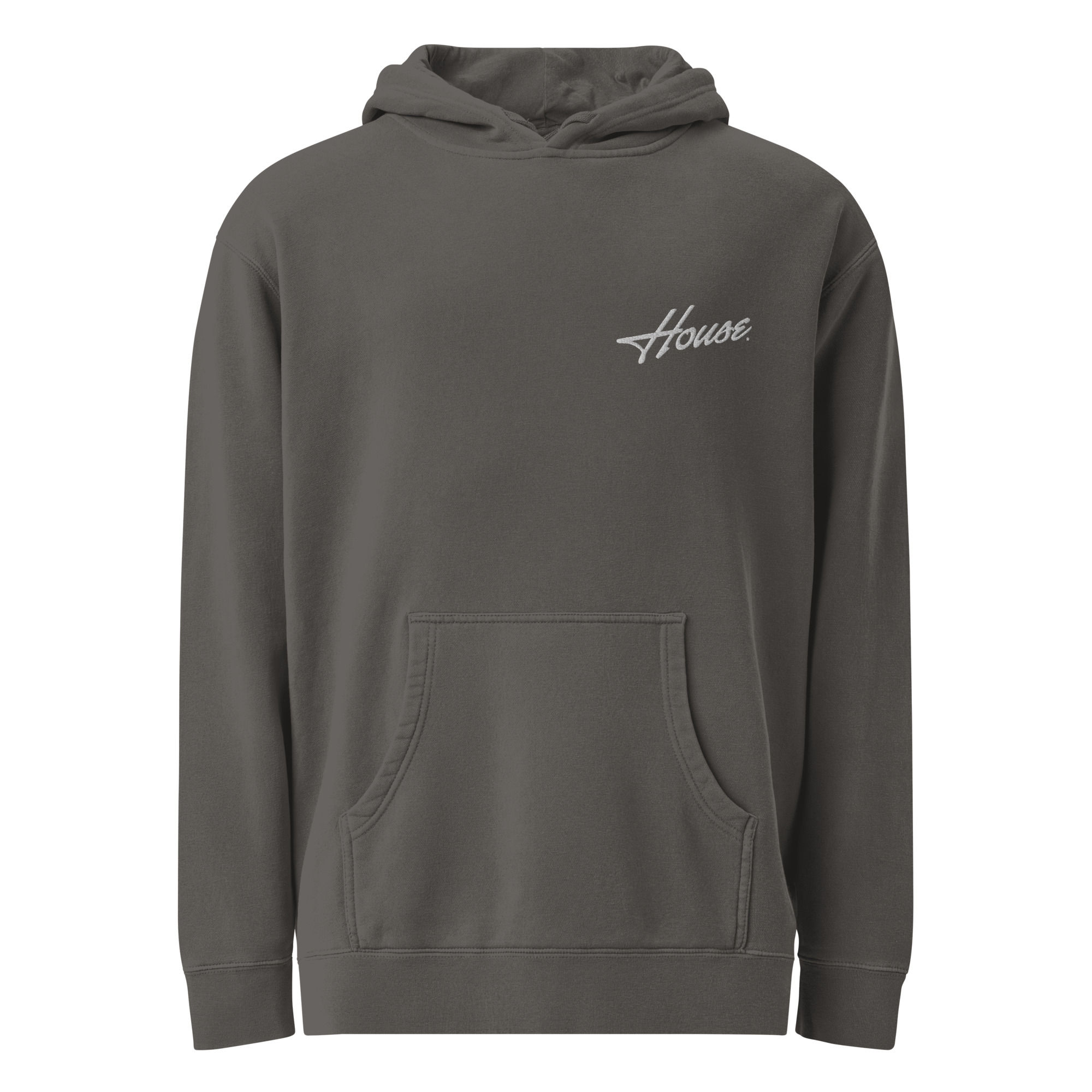 Black Unisex pigment-dyed hoodie