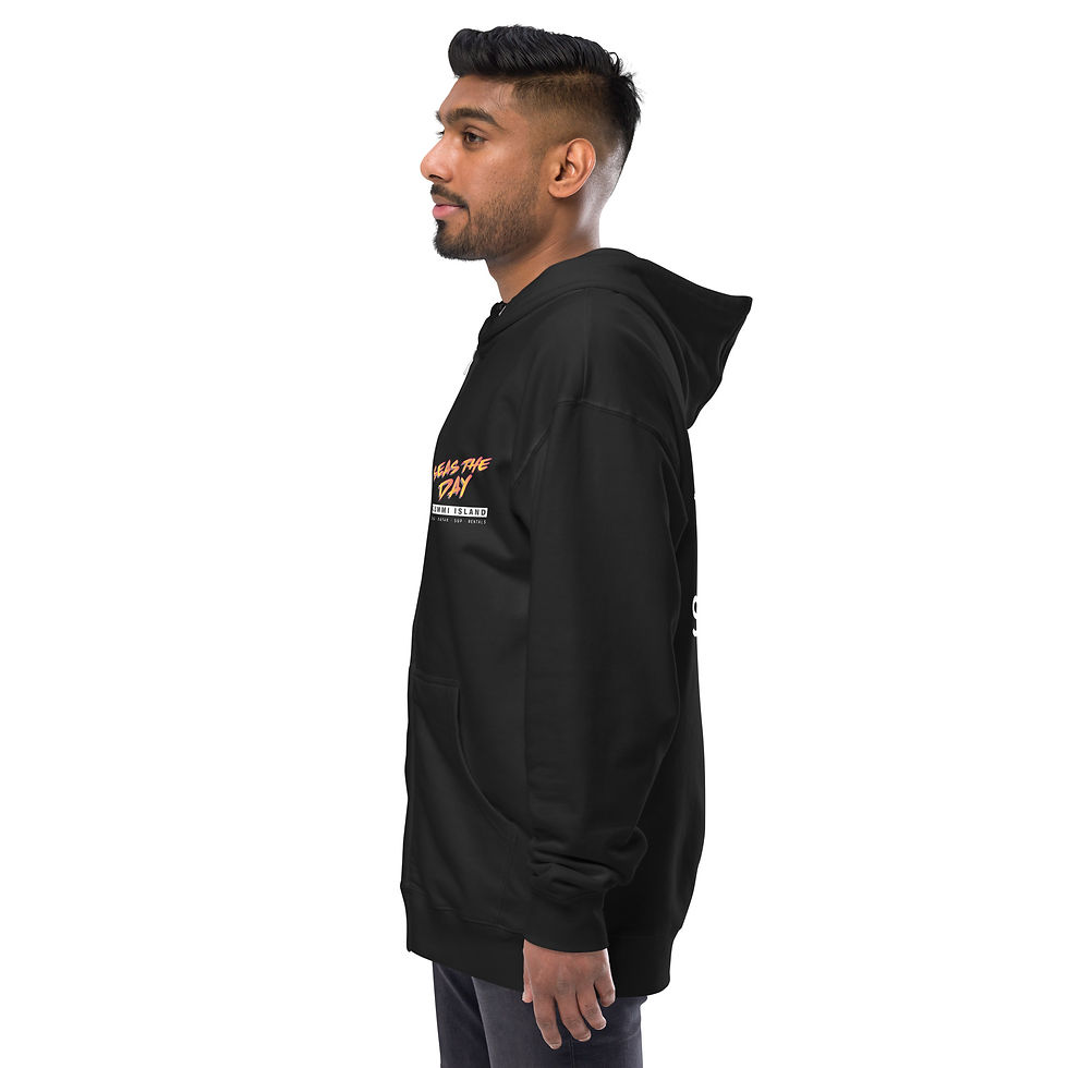 Thumbnail: Seas the Day Sailfish Unisex fleece zip up hoodie