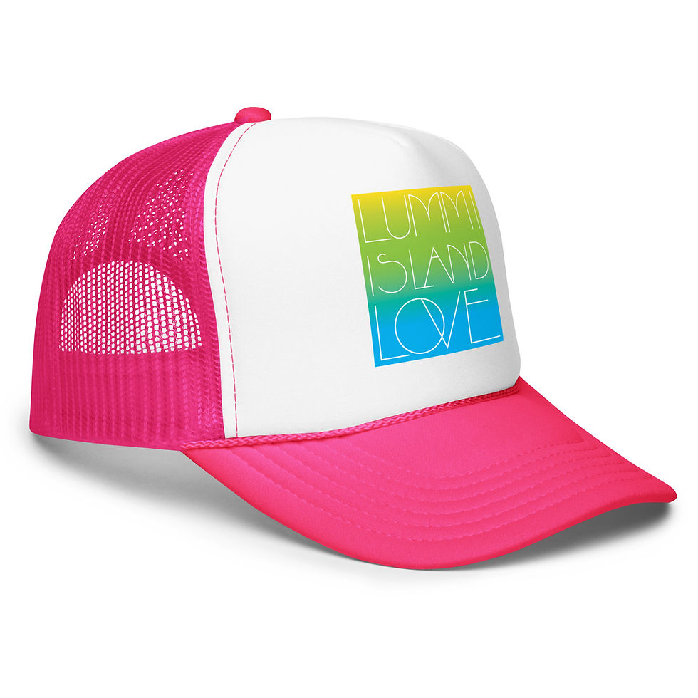Thumbnail: Nouveau Lummi Island Love Foam trucker hat