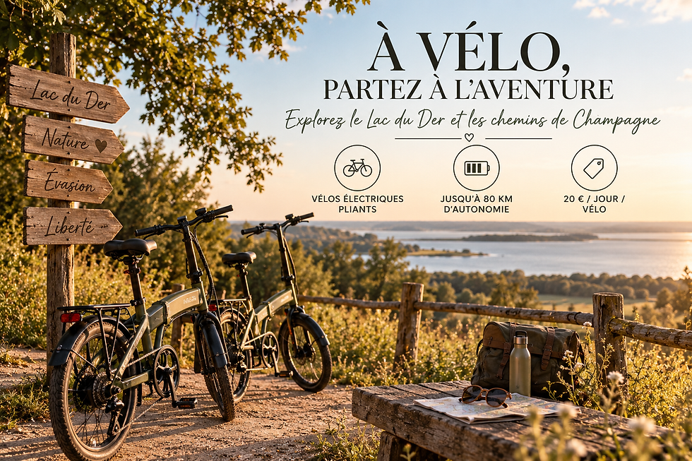 Location de vélos électriques au Lac du Der | Little Wood Lodges