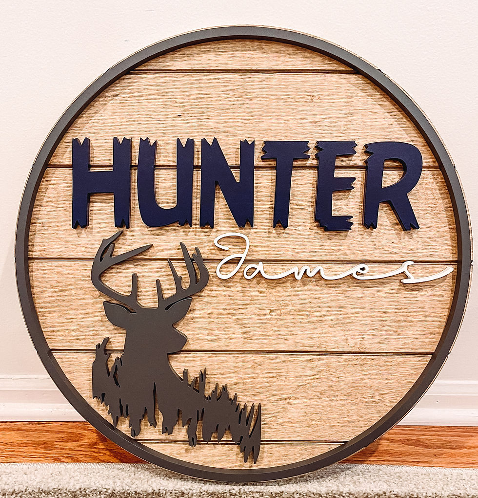 Thumbnail: Deer Hunting Name Sign