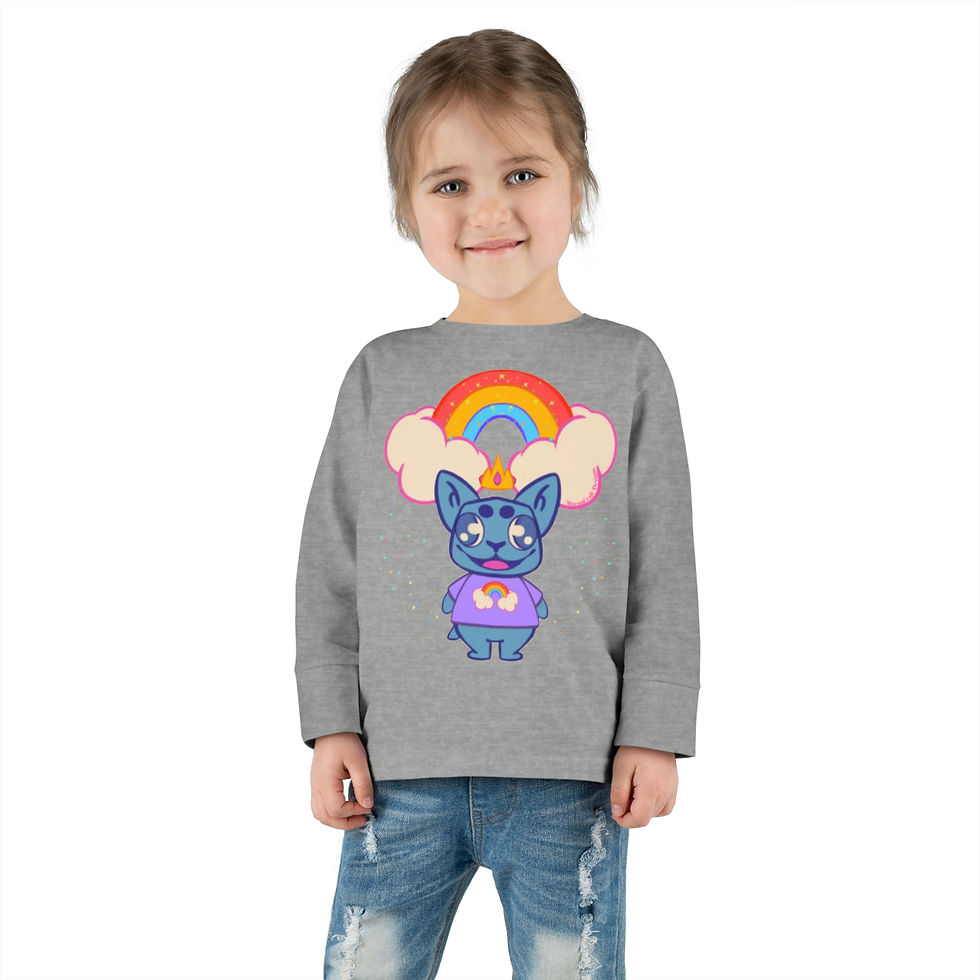 Thumbnail: French Bulldog Toddler Long Sleeve Tshirt 