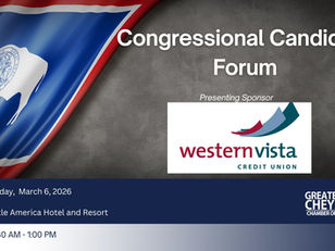 Cheyenne Chamber March Luncheon Presented by Western Vista to host U.S. Congressional Forum