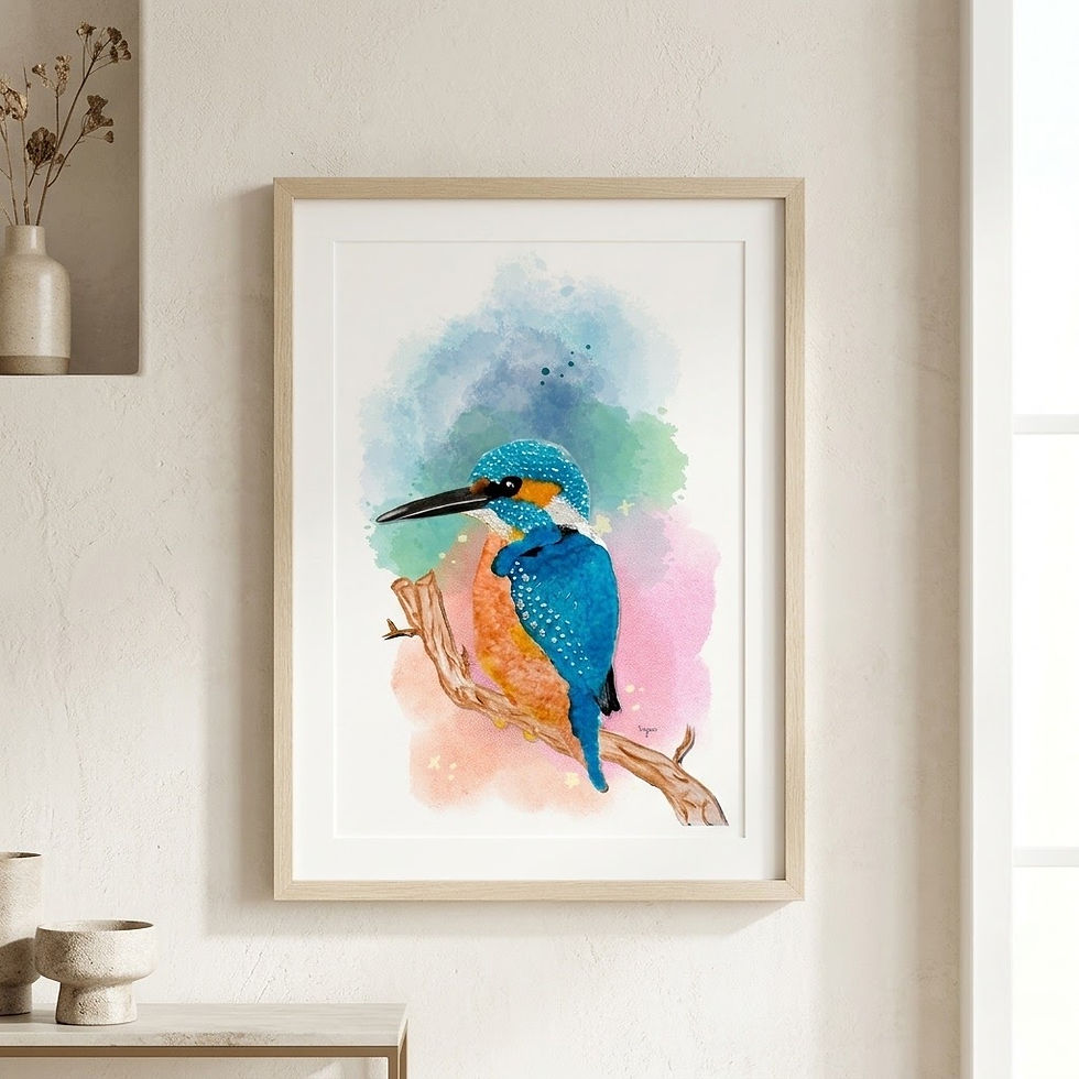 Thumbnail: Blue Kingfisher - Acrylic Art Wall Decor