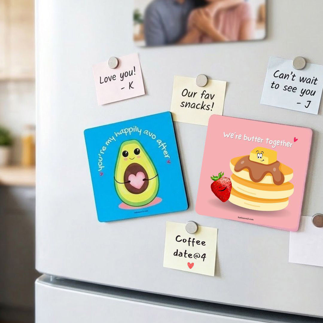 'Love That Sticks' Couple Fridge Magnets, Set of 2