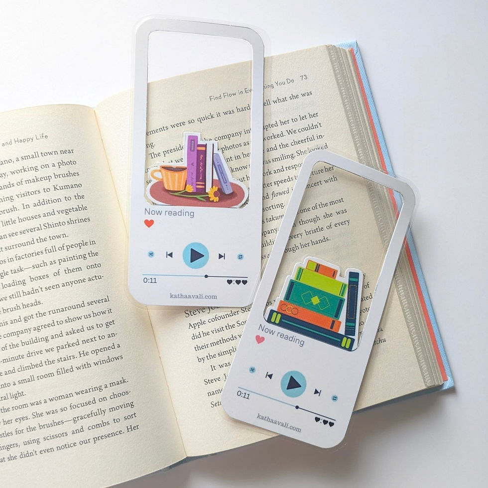 Thumbnail: 'Now Reading' Window Bookmarks, Set of 2