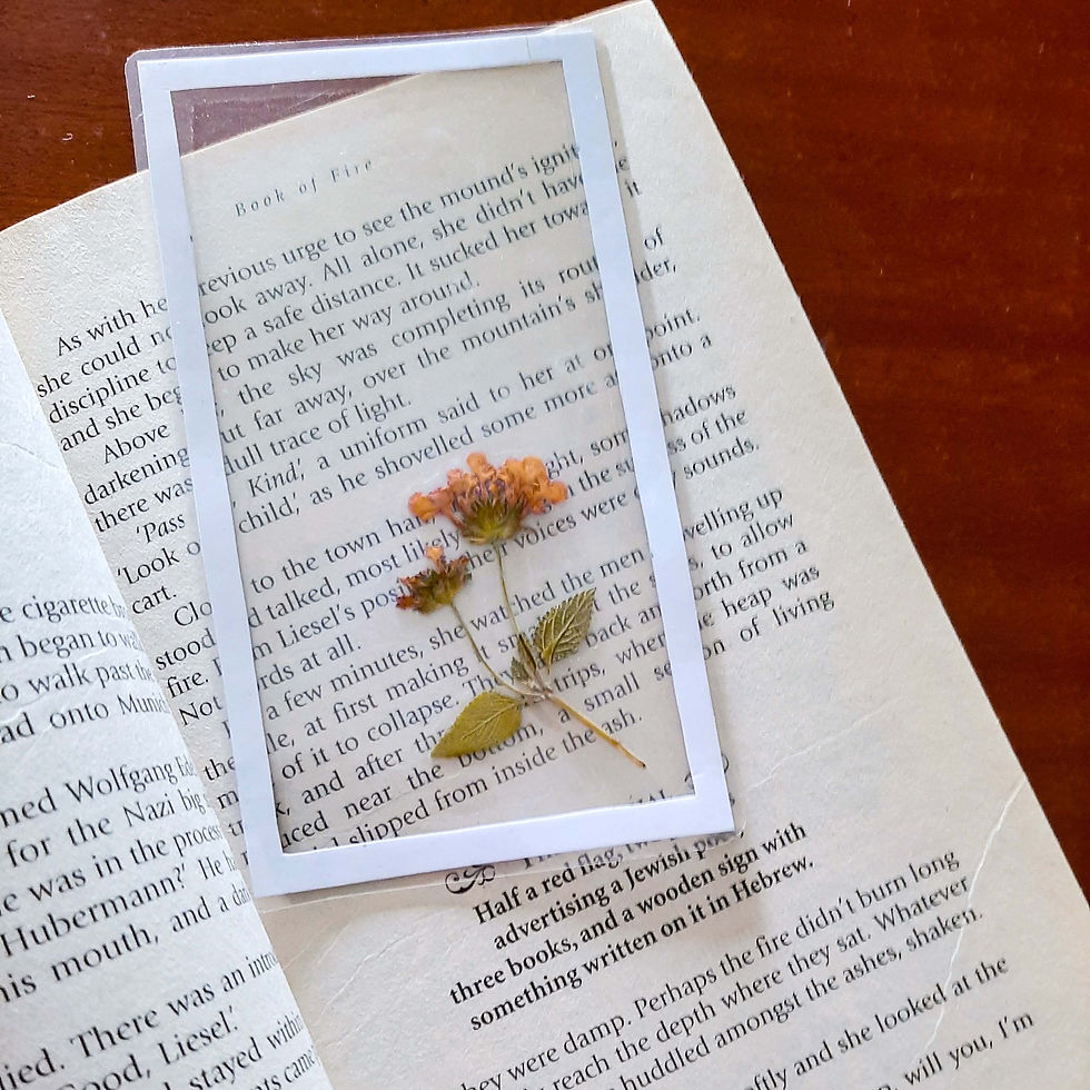 Thumbnail: handcrafted botanical bookmark