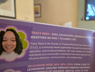 TIC Advocates was invited to be a workshop presenter with 100 Women Healing by Cook County and the Justive Advisory Council. We presented one of our women centered programs called "A Soul Excavation"
