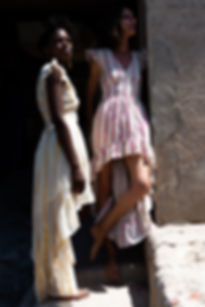 Goa Dress Pink Stripes
