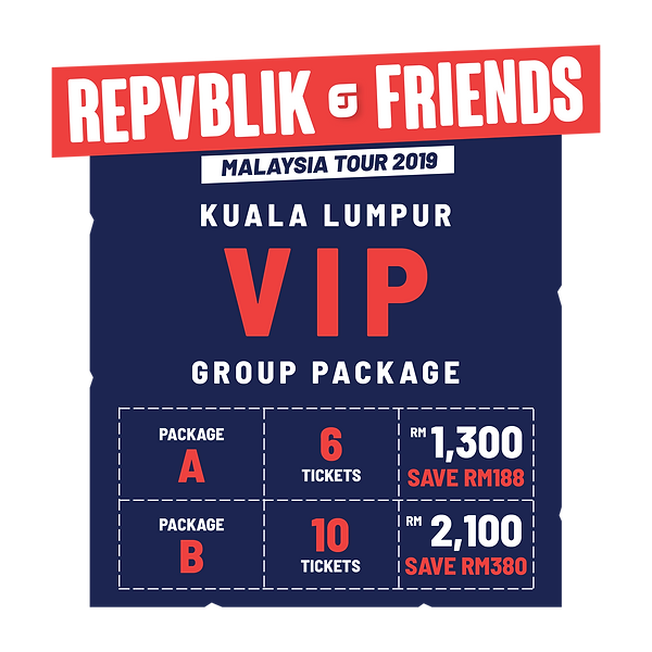 Repvblik Friends Malaysia Tour 2019