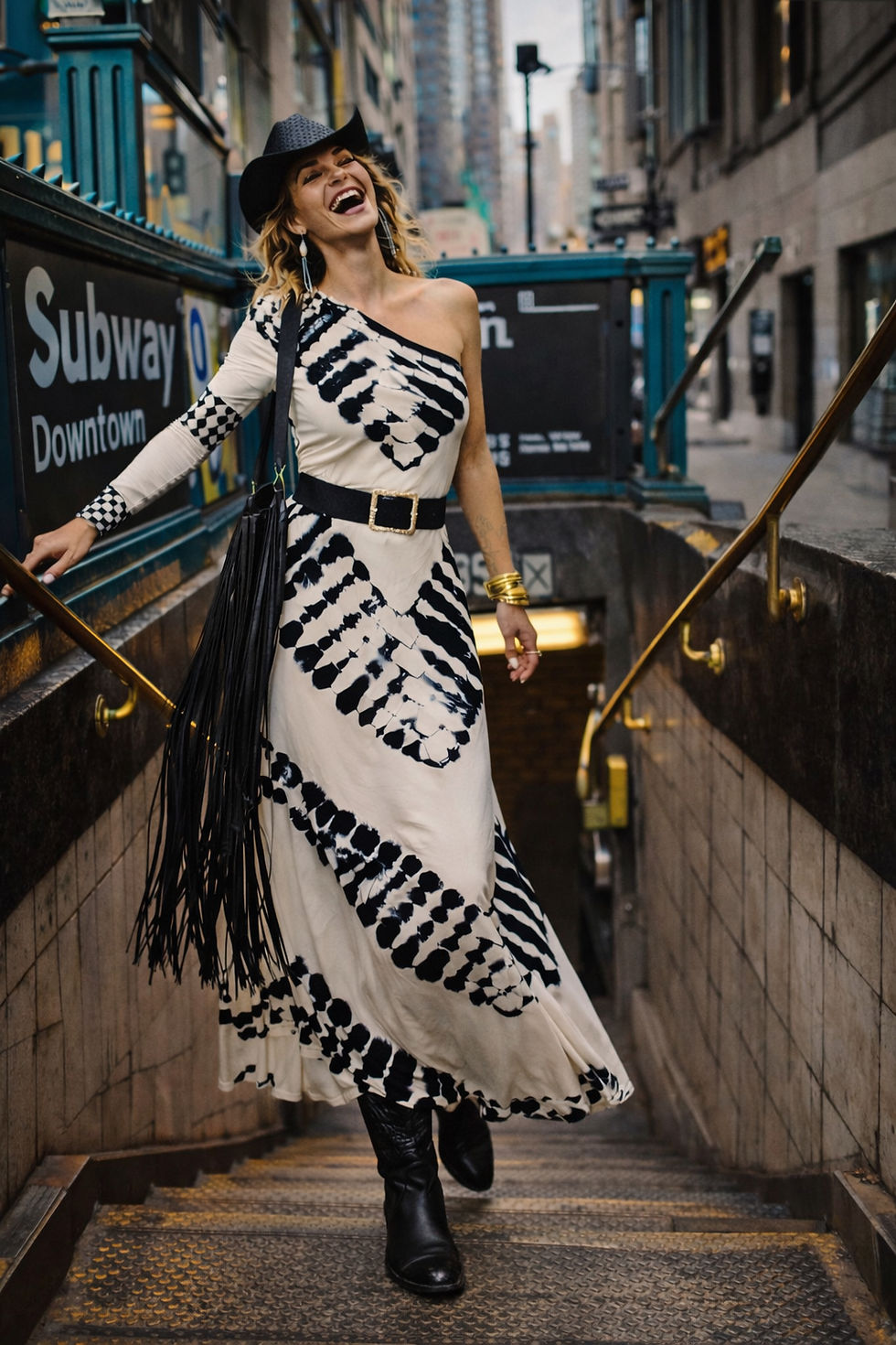 Thumbnail: Assymetric Tye Dye Dress 