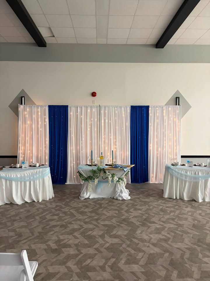 Pipe and Drape- (curtains up to 10ft)