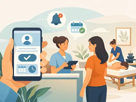 Massage Therapy Check-In App for a Calmer Lobby