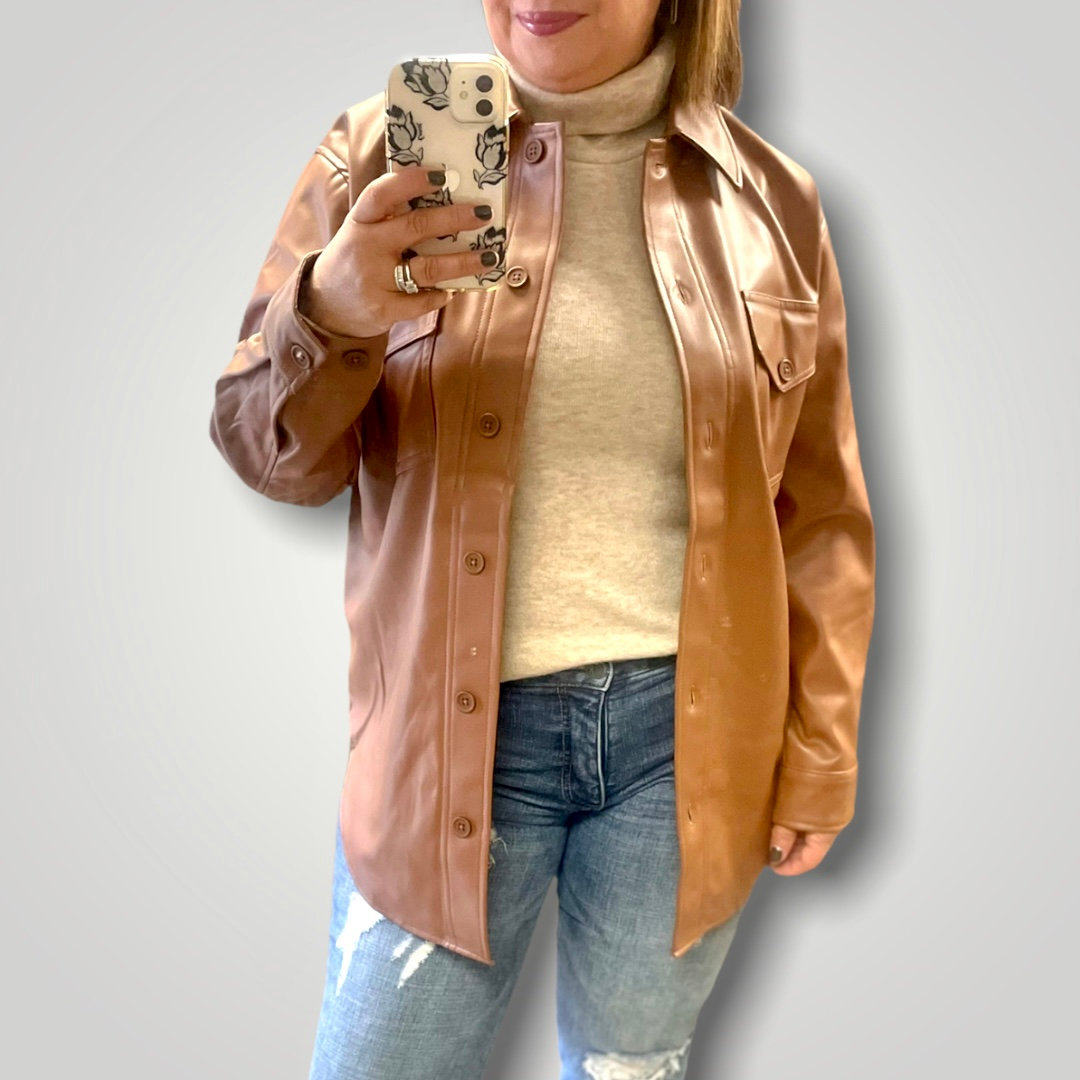 rd style faux leather jacket