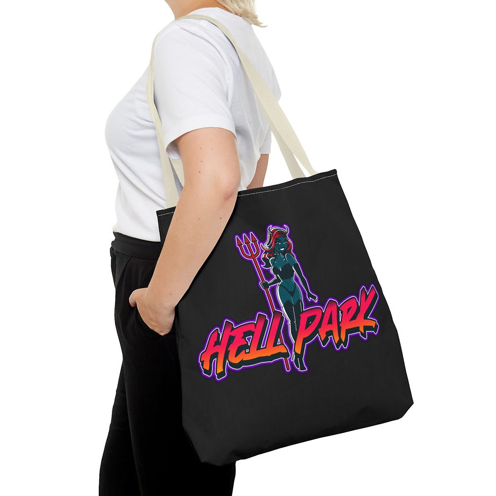 Thumbnail: Hell Park Arachna logo Tote Bag! Carry all your RPG books!