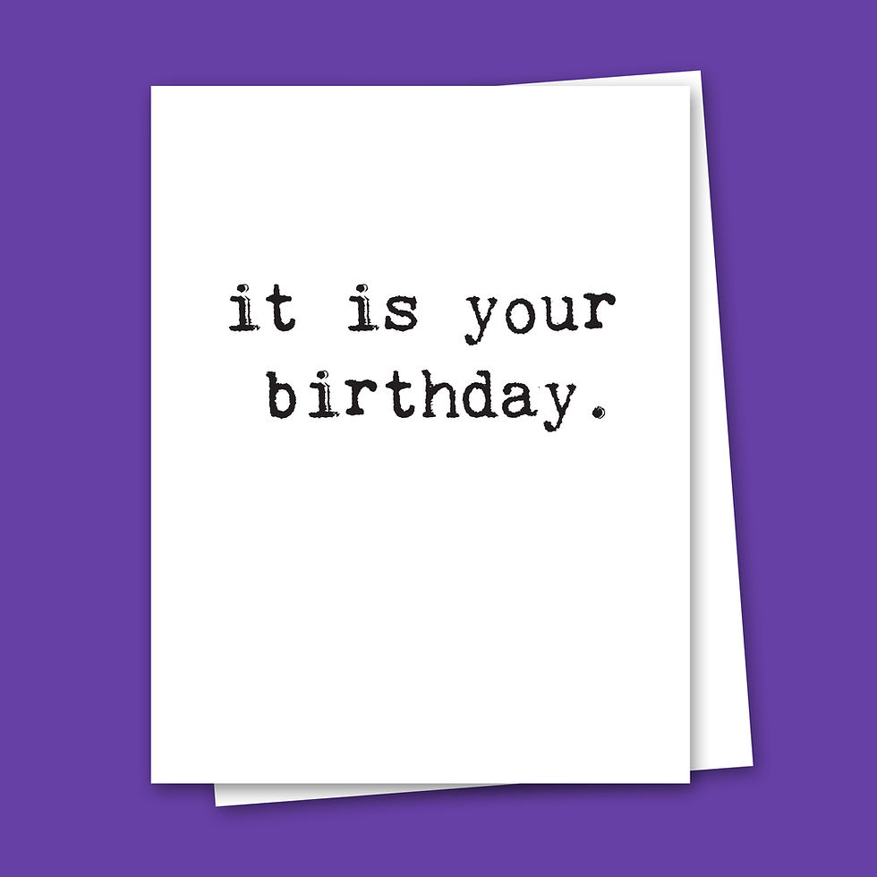 Thumbnail: It Is Your Birthday Card