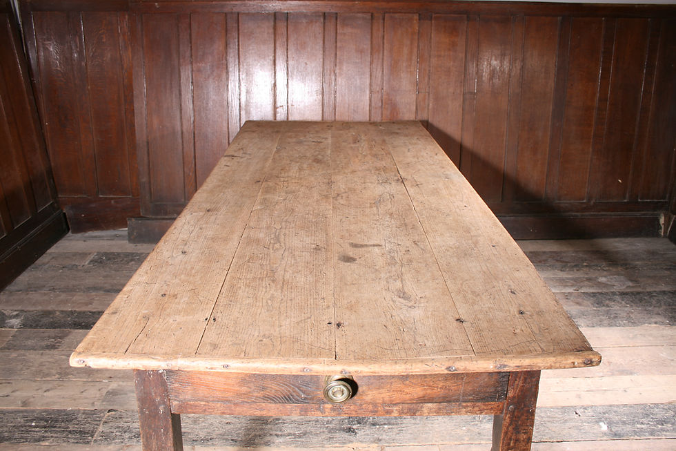 Thumbnail: Georgian Elm Farmhouse Table SOLD