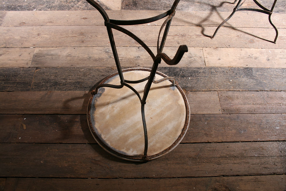 Thumbnail: Marble Topped Bistro or Side Table SOLD