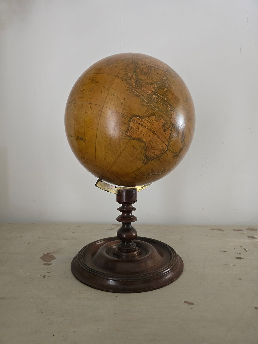 Thumbnail: 9 Inch Diameter Terrestrial Globe by Newton and Sons Chancery Lane London 1846