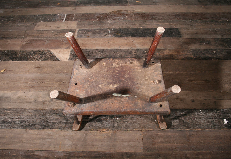 Thumbnail: Very Rare Primitive Irish Hedge Chair SOLD