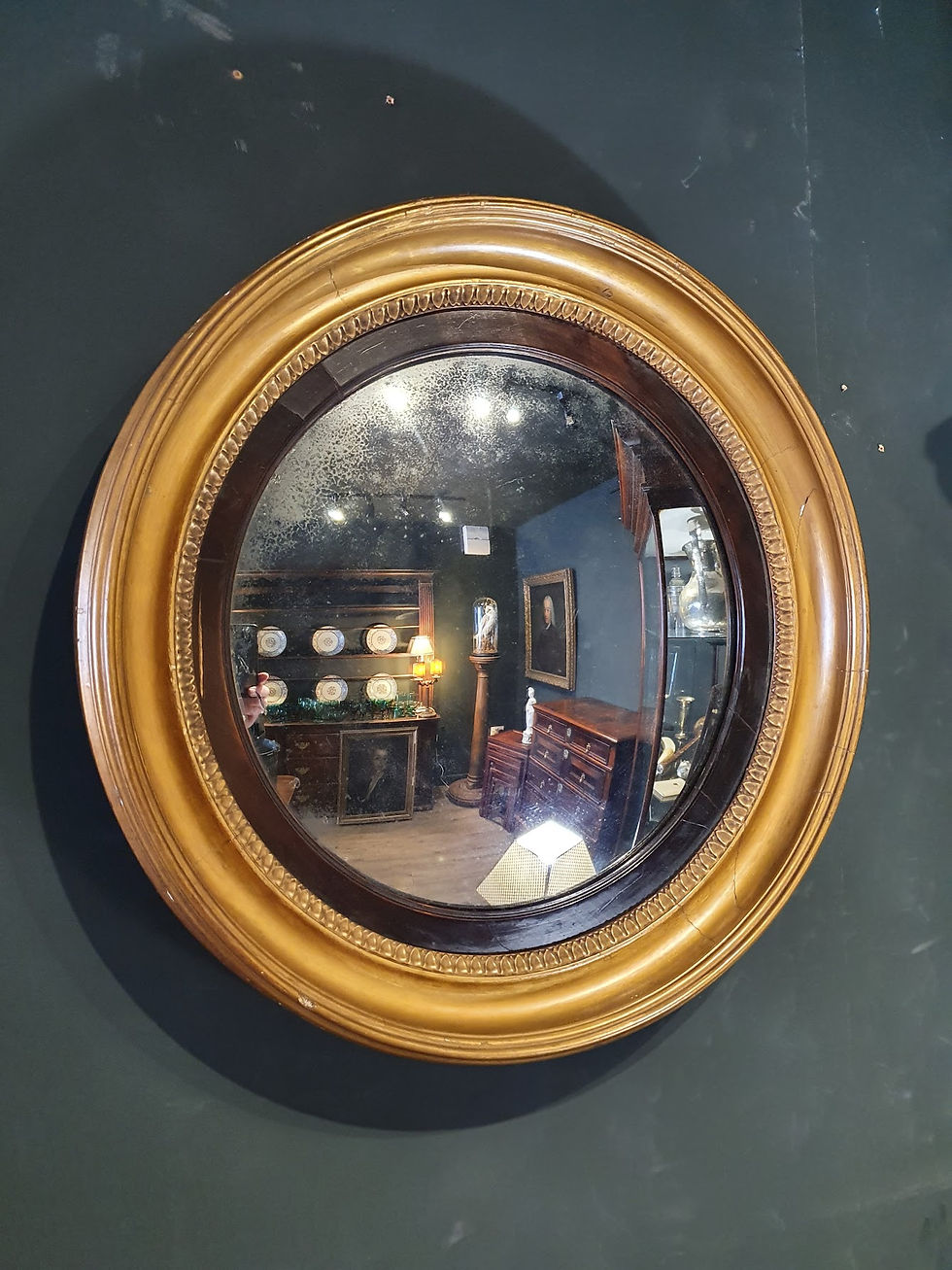 Thumbnail: Original Georgian Convex Mirror SOLD
