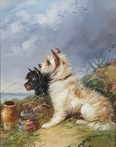 Terriers by Jean Langlois SOLD