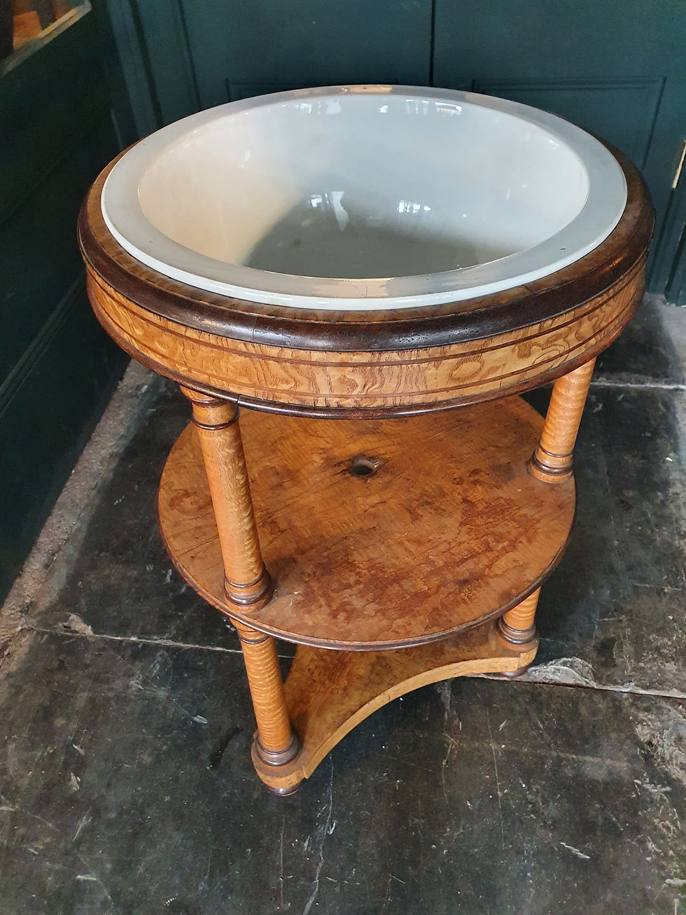 Thumbnail: Burr Ash Washstand SOLD