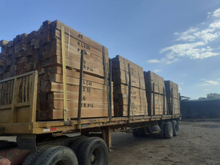 Teak clean cut - truck loaded