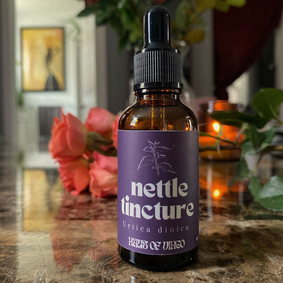 1 ounce bottle of nettle tincture  by haus of virgo