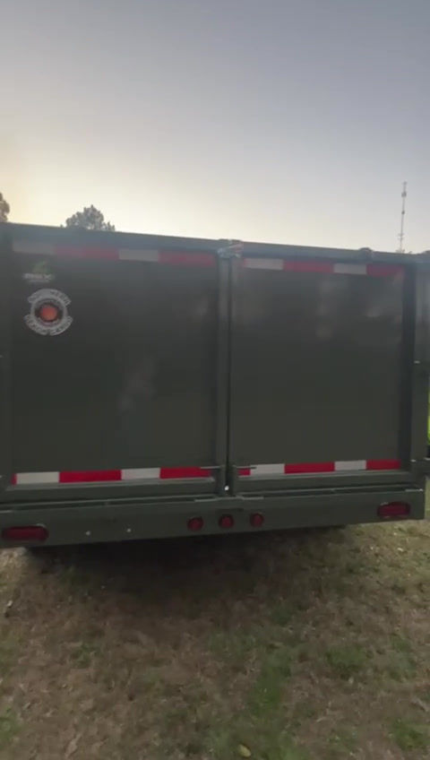 Thumbnail: 7x14 Tandem Axle Dump Trailer 48” Sidewall Height