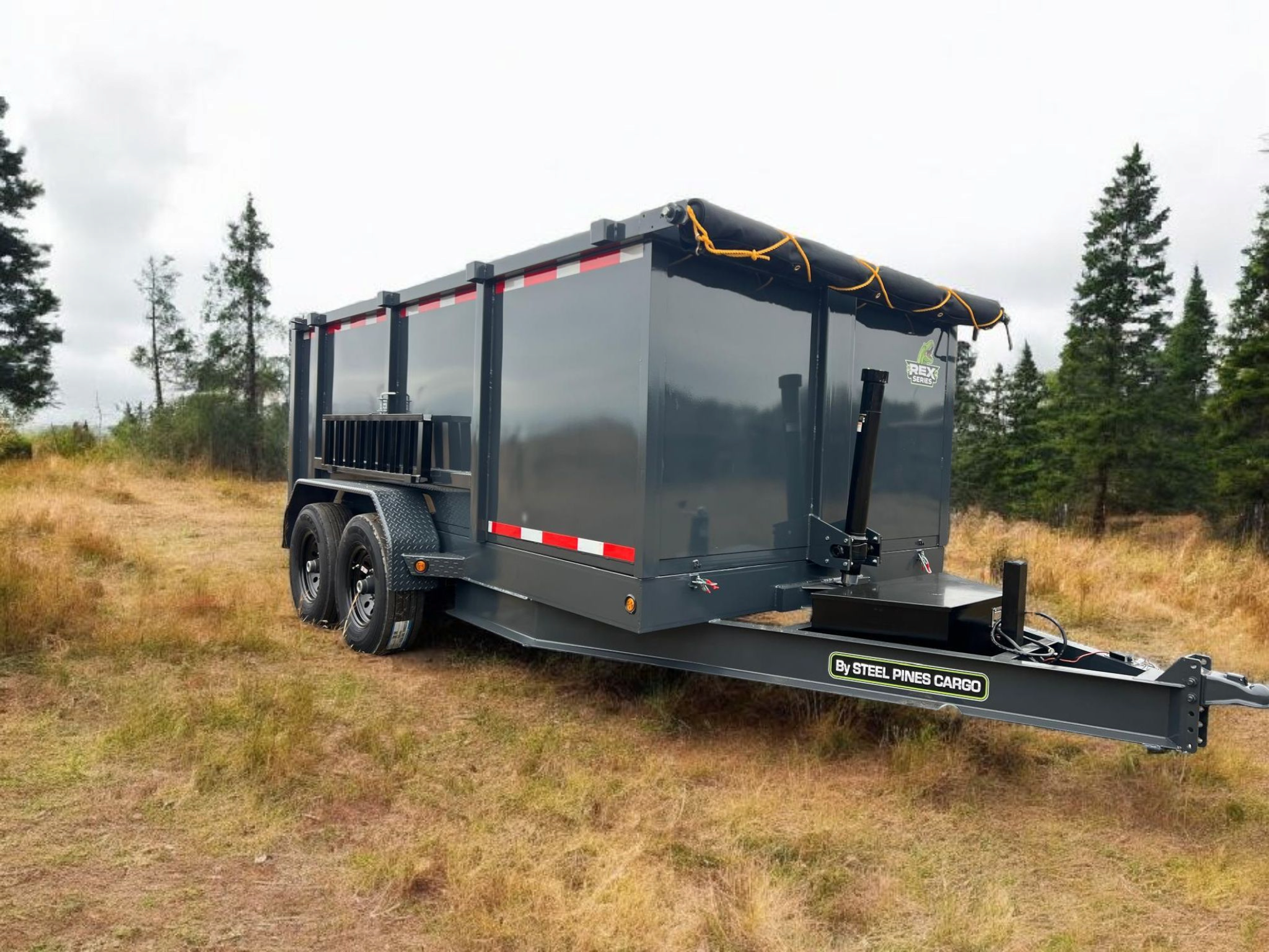7x16 Tandem Axle Dump Trailer 48” Sidewall Height