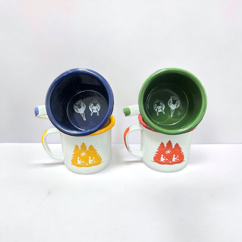 Custom enamel mugs
